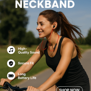 Mirato Bluetooth Neckband Wireless Earphones with Deep Bass